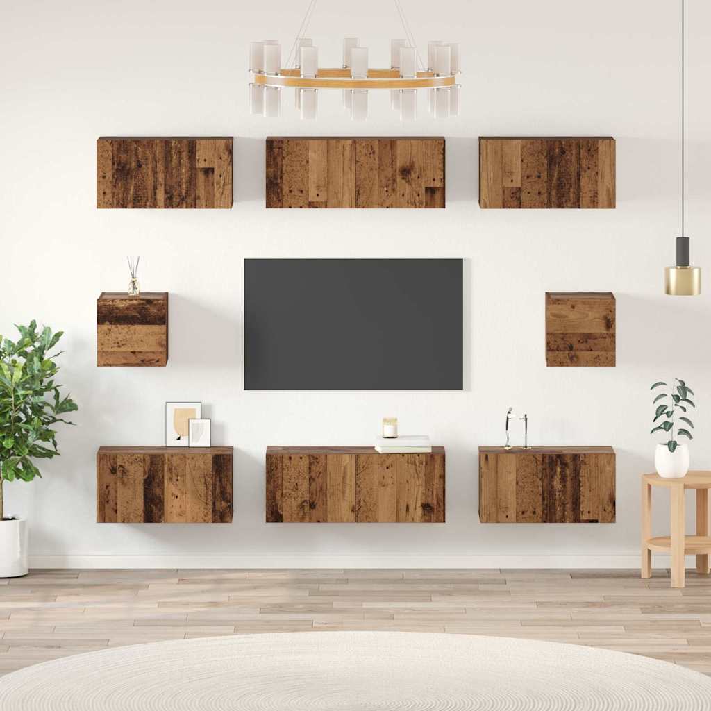 Set di mobili TV Legno vecchio Legno multistrato 3393165