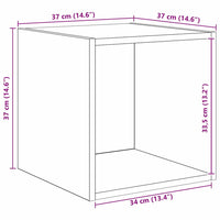 vidaXL Set di mobili TV 2 pcs Legno antico 37 x 37 x 142.5 cm