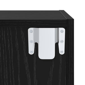 vidaXL Set di mobili TV 2 pcs Rovere nero 37 x 37 x 142.5 cm