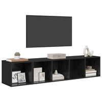 vidaXL Set di mobili TV 2 pcs Rovere nero 37 x 37 x 142.5 cm