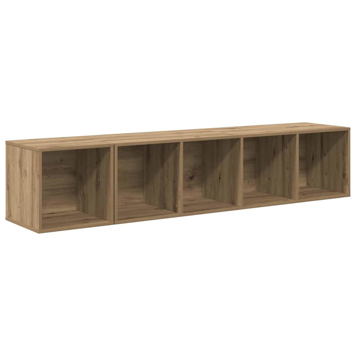 Set di mobili TV 2 pz-Set di 2 Credenza per TV Rovere artigianale Legno multistrato