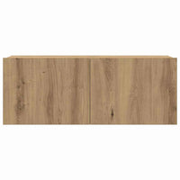 vidaXL Set di Mobili TV da 4 Pezzi - A Parete, Rovere, Legno Ingegnerizzato