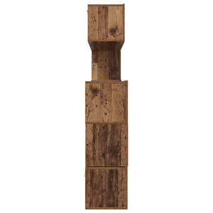 vidaXL Set mobile TV 8 pcs Legno vecchio 80 x 30 x 30 cm