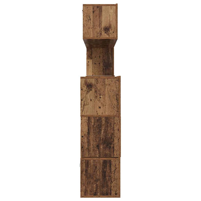 vidaXL Set mobile TV 8 pcs Legno vecchio 80 x 30 x 30 cm