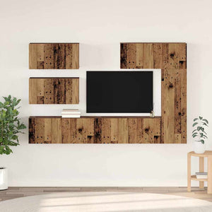 Set mobile TV 6 pcs Legno vecchio 30.5 x 30 x 90 cm 3393264