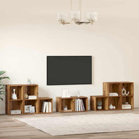 vidaXL Set di mobili TV 8 pcs Legno vecchio 37 x 35 x 72 cm