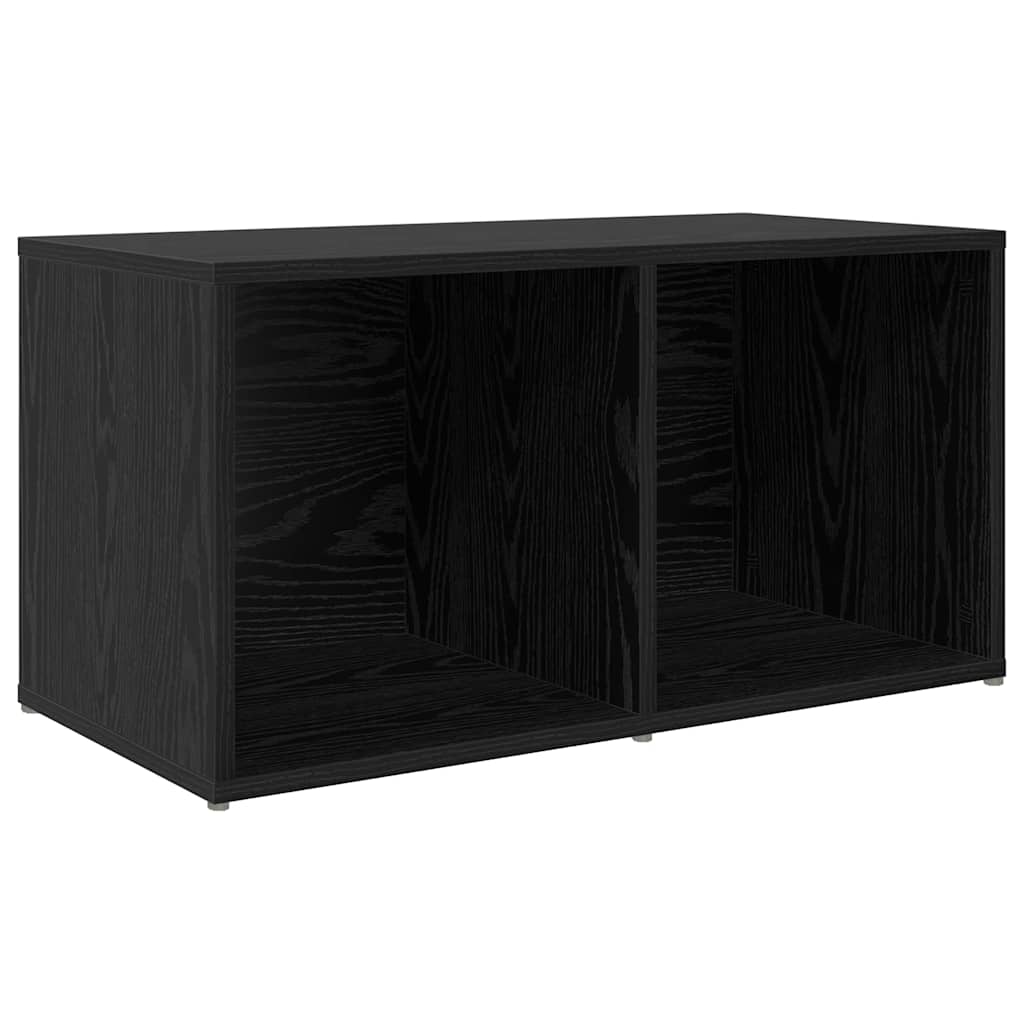 Set di mobili TV 8 pz-Set di 8 Credenza per TV Rovere Nero Legno multistrato