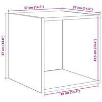 Set mobile TV 4 pcs Legno vecchio 37 x 37 x 72 cm 3393288