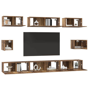 Set di mobili TV Legno vecchio Legno multistrato 3393294