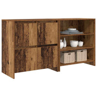 Credenza 2 pz-Set di 2 Buffet-Armadio da cucina Legno vecchio 70 x 41 x 75 cm Legno multistrato