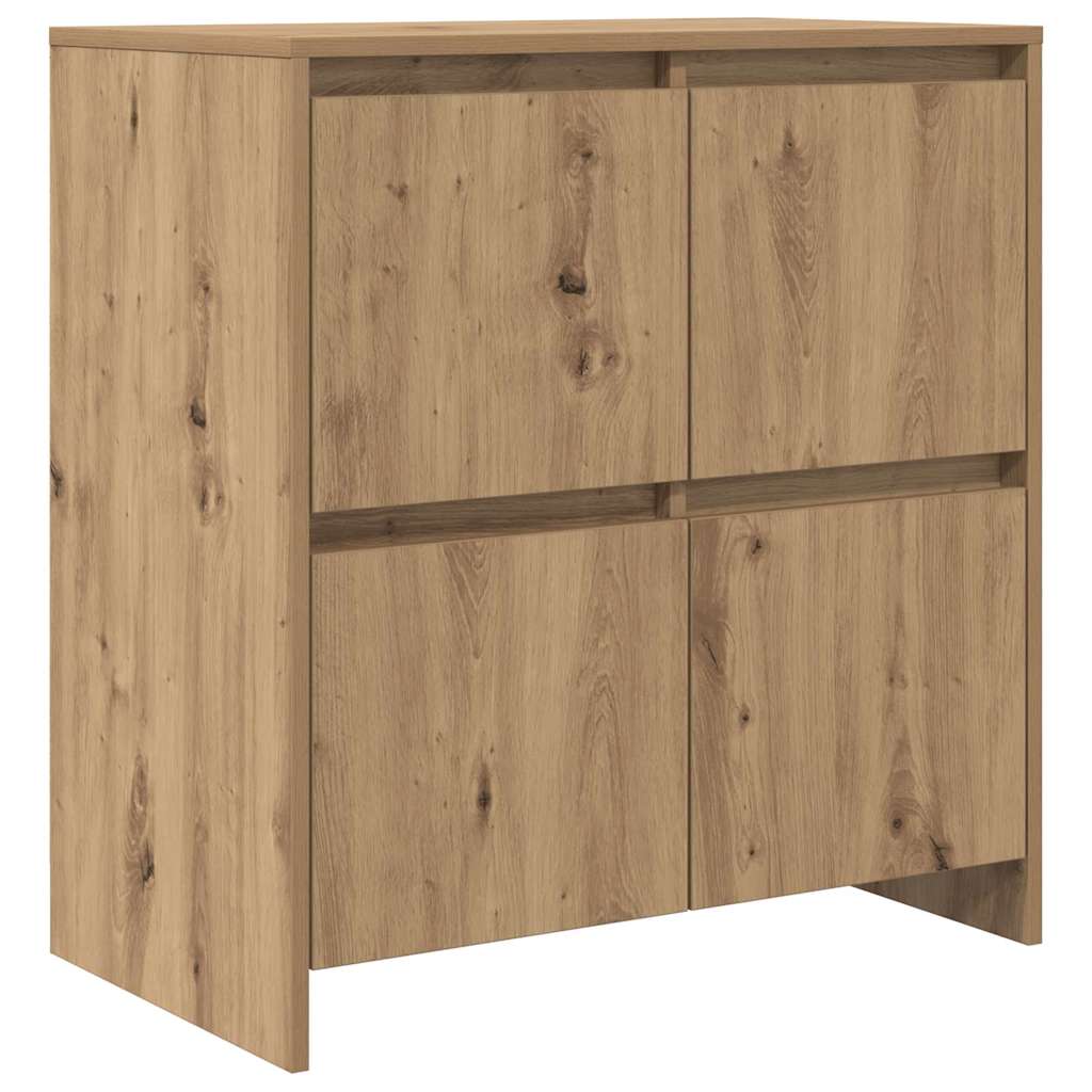 Credenza 2 pz-Set di 2 Buffet-Armadio da cucina Rovere artigianale 70 x 41 x 75 cm