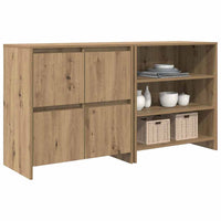 vidaXL Sideboards 2 pcs rovere artigianale 70 x 41 x 75 cm