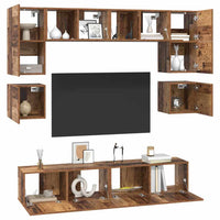 Set mobile TV 8 pcs Legno vecchio 80 x 30 x 30 cm 3393333