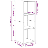Set di mobili TV 3 pcs Legno vecchio 37 x 37 x 142.5 cm 3393339