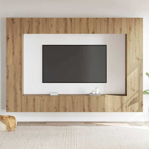 vidaXL Set mobile TV 8 pcs rovere artigianale Medio 100 x 30 x 30 cm