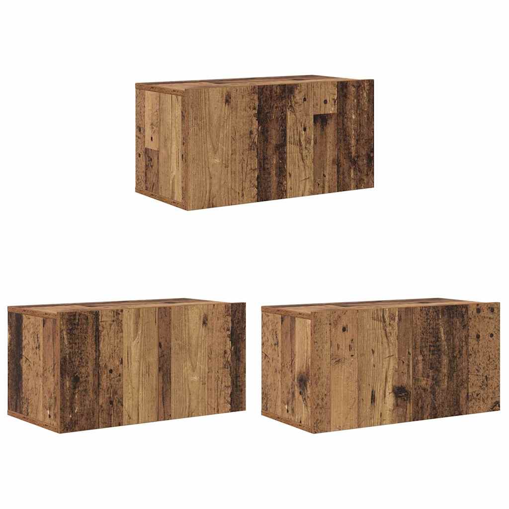 vidaXL Set mobile TV 8 pcs Legno vecchio 60 x 30 x 30 cm