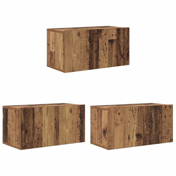 vidaXL Set mobile TV 8 pcs Legno vecchio 60 x 30 x 30 cm