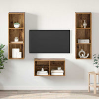 Set mobile TV Legno vecchio 37 x 37 x 107 cm Legno multistrato 3393363