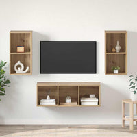 Set mobile TV rovere artigianale 37 x 37 x 107 cm 3393365