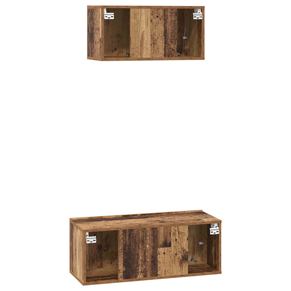 Set di mobili TV 2 pcs Legno vecchio 80 x 30 x 30 cm 3393381