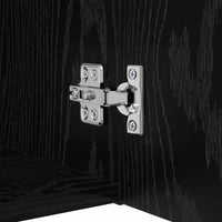 Set mobile TV Montaggio a parete 5 pcs Rovere Nero 3393385