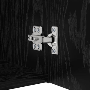 Set mobile TV Montaggio a parete 5 pcs Rovere Nero 3393385