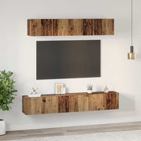 vidaXL Set di mobili TV 5 pcs Legno vecchio Standard Media