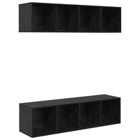 Set di mobili TV 3 pcs Rovere nero Legno multistrato 3393412