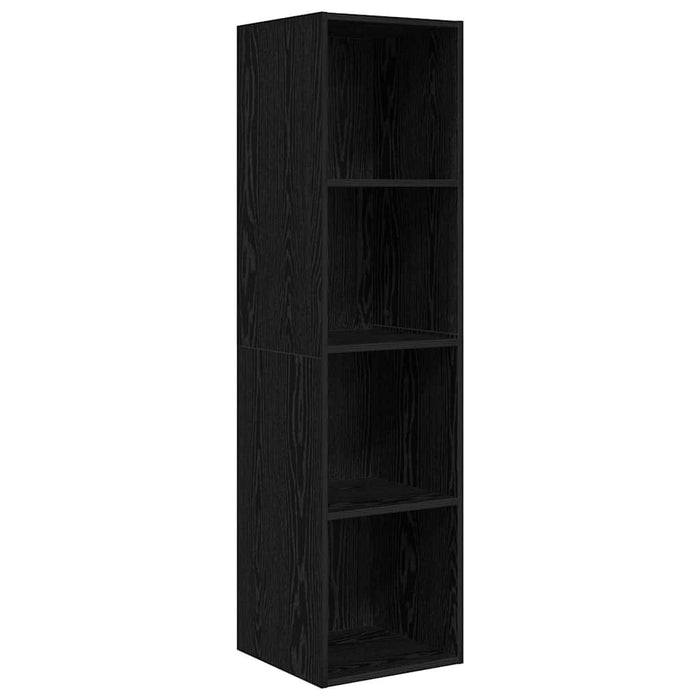 vidaXL Set di mobili TV 3 pcs Rovere nero Legno multistrato