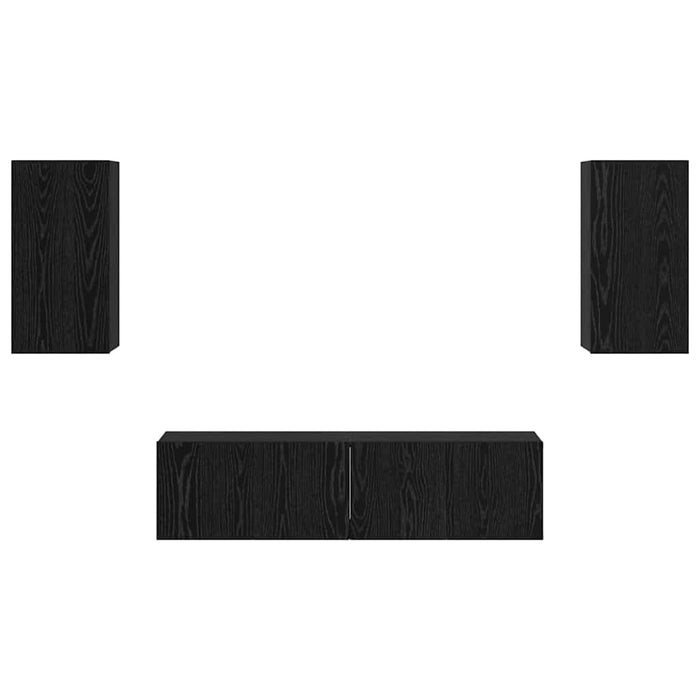 Set mobile TV 4 pcs Rovere Nero Media 60 x 30 x 30 cm 3393463