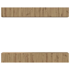 vidaXL Set mobile TV 6 pcs rovere artigianale 80 x 30 x 30 cm