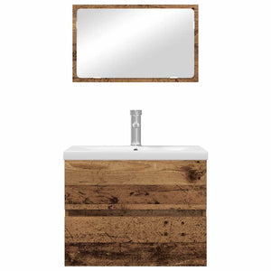 Set di mobili per il bagno 3 pcs Legno antico 60 x 38.5 x 45 cm 3393504