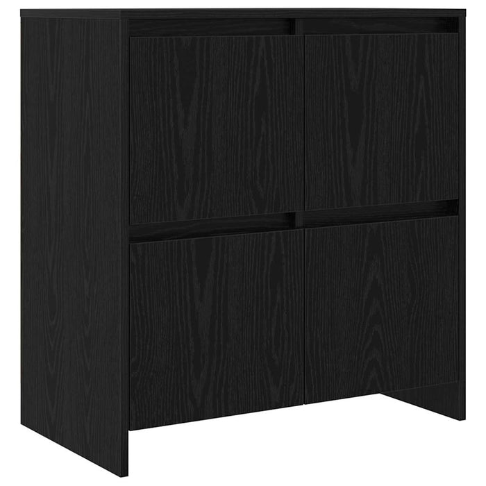 Sideboards 2 pcs Rovere nero 70 x 41 x 75 cm Legno multistrato 3393514
