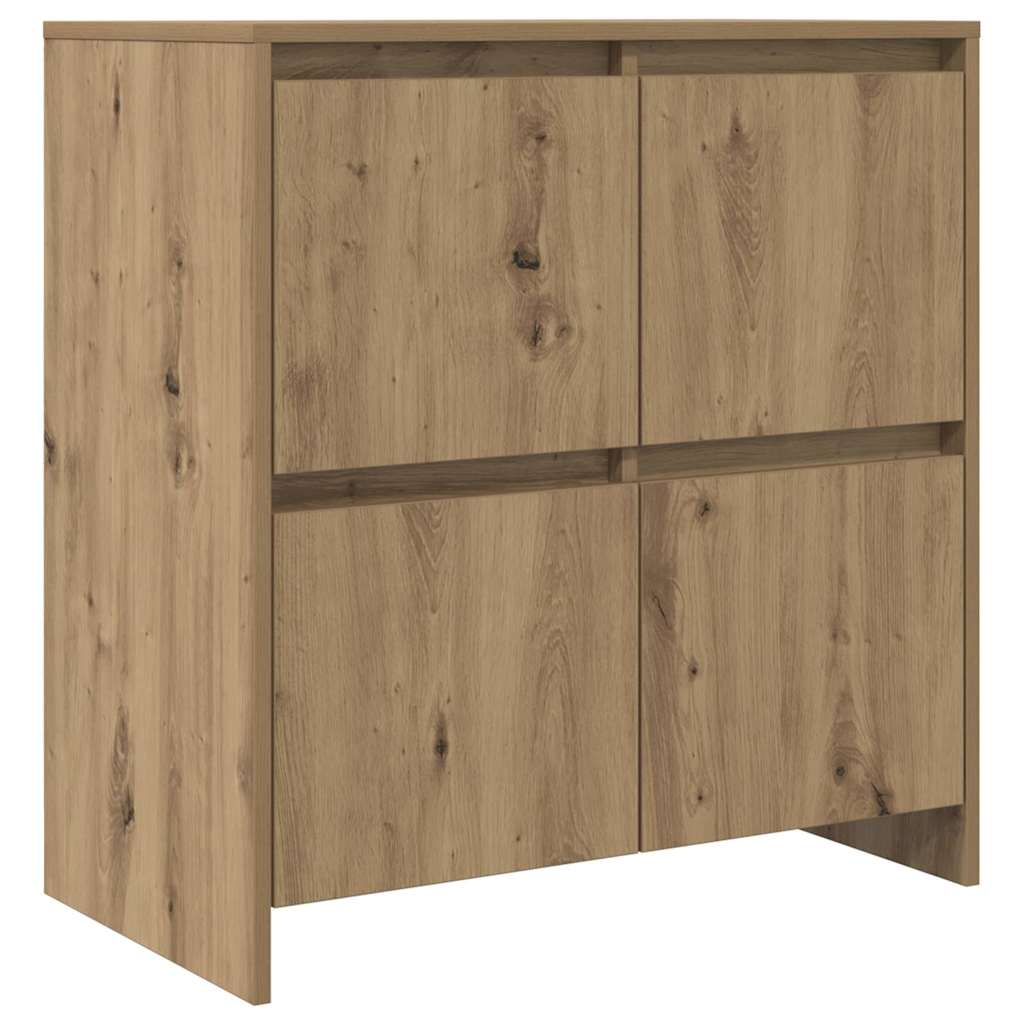 vidaXL Sideboards 2 pcs rovere artigianale 70 x 41 x 75 cm