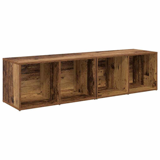 Set mobile TV 2 pz-Set di 2 Credenza per TV Legno vecchio 37 x 35 x 72 cm