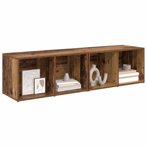 Set mobile TV 2 pz-Set di 2 Credenza per TV Legno vecchio 37 x 35 x 72 cm
