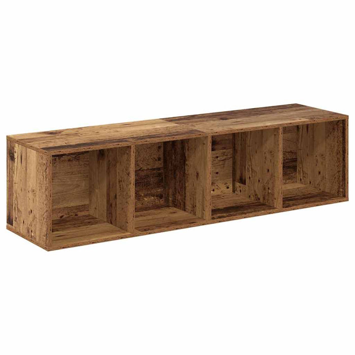 Set mobile TV 2 pz-Set di 2 Credenza per TV Legno vecchio 37 x 37 x 142,5 cm