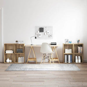 vidaXL Set mobile TV 4 pcs rovere artigianale 37 x 35 x 72 cm