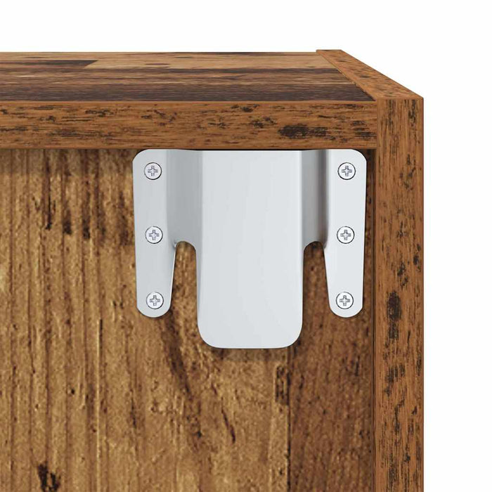 Mobile TV 2 pcs Marrone 37 x 37 x 142.5 cm Legno multistrato 3393537