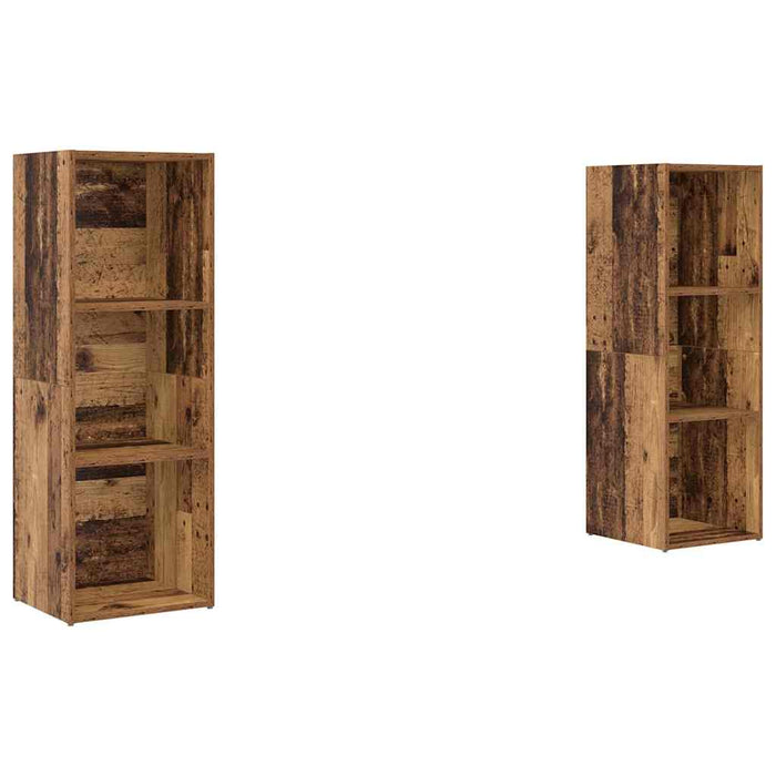 Set mobile TV 2 pz-Set di 2 Credenza per TV Legno vecchio 107 x 35 x 37 cm