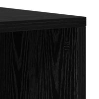 Set mobile TV 2 pz-Set di 2 Credenza per TV Rovere Nero 107 x 35 x 37 cm