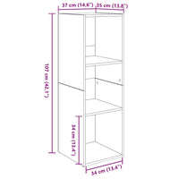 vidaXL Set mobile TV 2 pcs Legno vecchio Legno multistrato