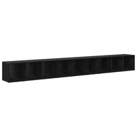 Set mobile TV 3 pz-Set di 3 Credenza per TV Rovere Nero 37 x 35 x 107,5 cm
