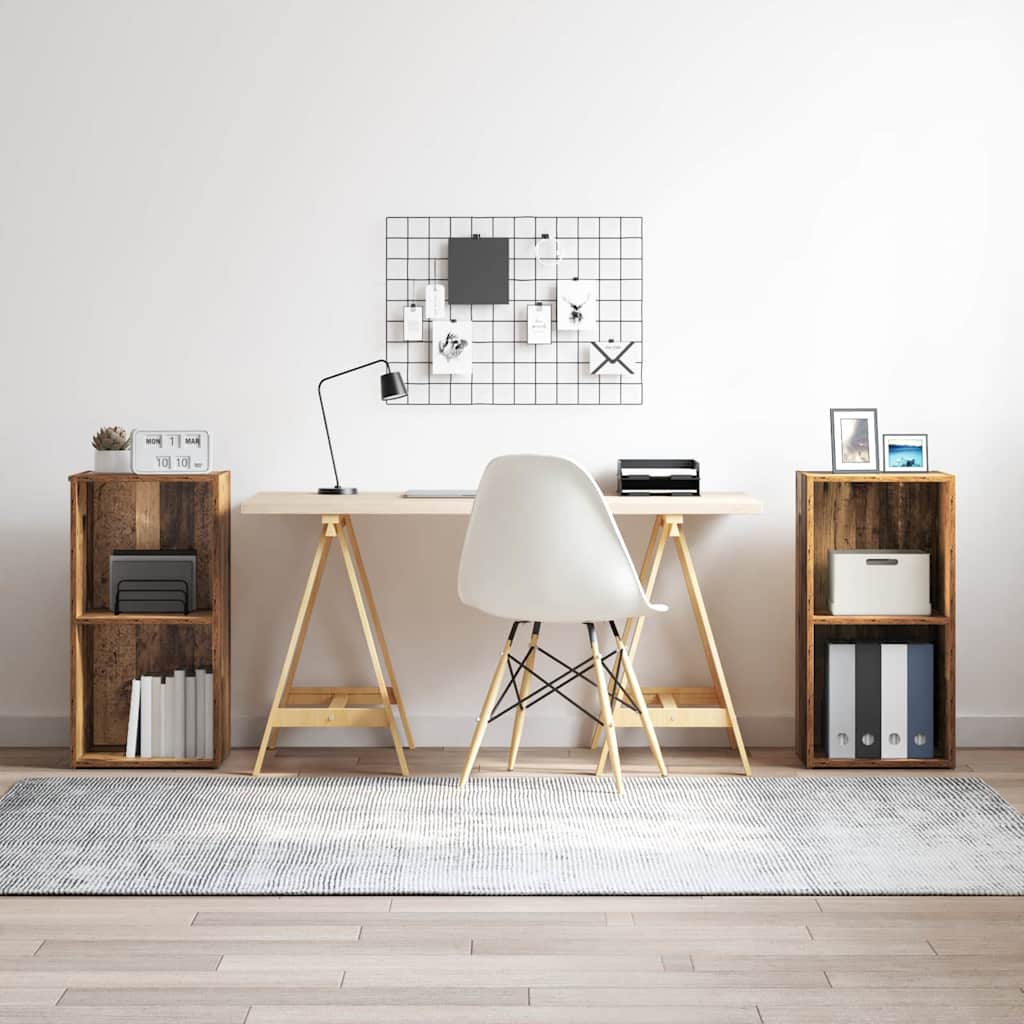 Set mobile TV 2 pz-Set di 2 Credenza per TV Legno vecchio 72 x 35 x 36,5 cm