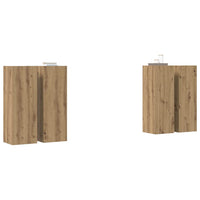 vidaXL Set di Mobile per TV 4 pcs rovere artigianale 30.5 x 30 x 90 cm