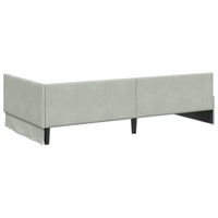 vidaXL Cornice del letto ad angolo Altro Grigio chiaro 90 x 200 cm