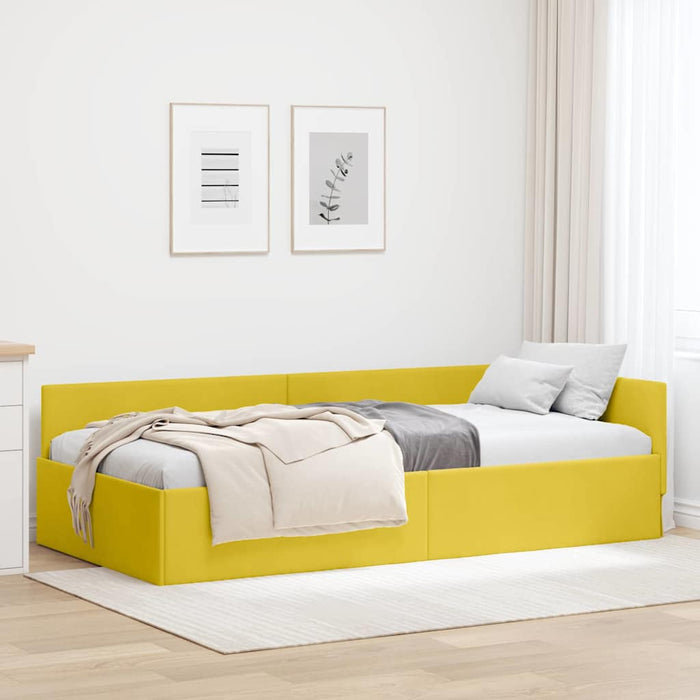 vidaXL Cornice del letto ad angolo Altro Giallo 90 x 200 cm
