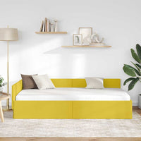 vidaXL Cornice del letto ad angolo Altro Giallo 100 x 200 cm