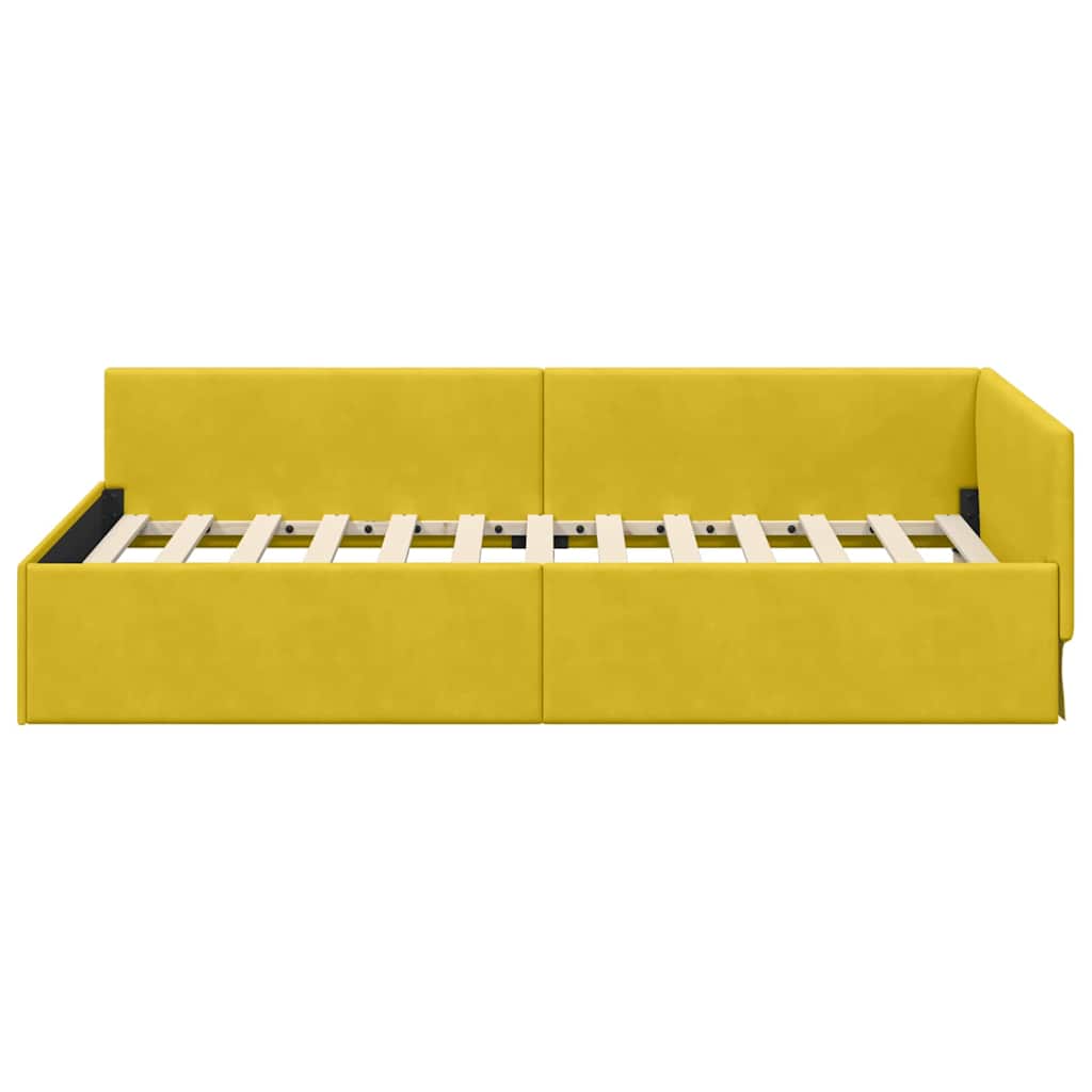 vidaXL Cornice del letto ad angolo Altro Giallo 100 x 200 cm