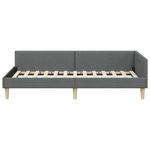 vidaXL Struttura Letto Angolare Altro Grigio scuro 80 x 200 cm